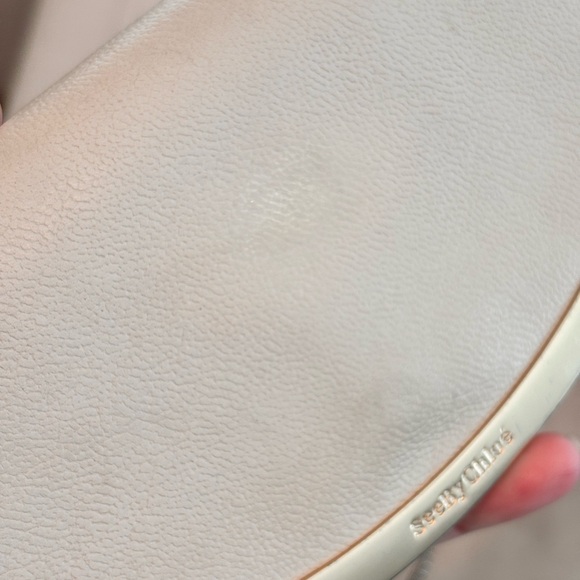 See by Chloé Lizzie Beige Leather Bi-Color Continental Wallet W/ COA - Picture 12 of 16